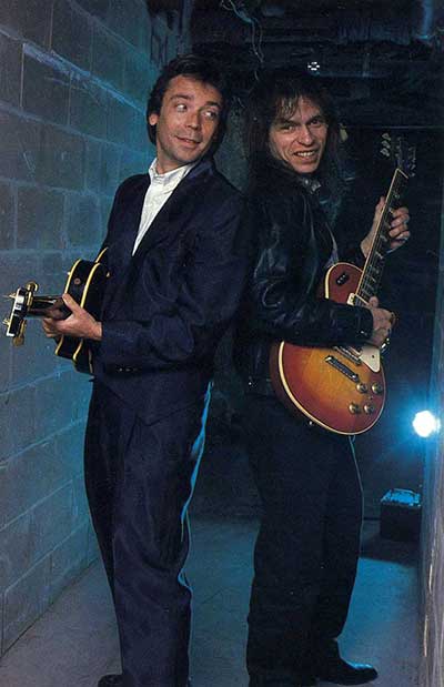 Steve Howe and Steve Hackett from Guitar Magazine, August 1986